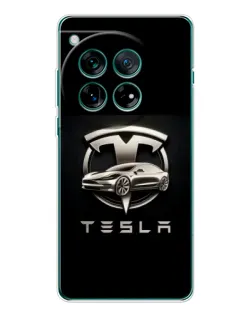 Чохол для OnePlus 12 з картинкою «Tesla — срібне авто» Чохол для OnePlus 12 з картинкою «Tesla — срібне авто»
