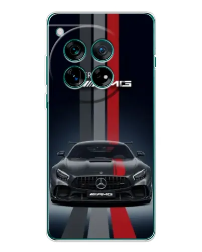 Чехол для OnePlus 12 с картинкой «Mercedes — белый карбон»