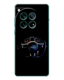 Чехол для OnePlus 12 с картинкой «Салон Audi — руль»