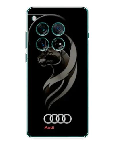 Чехол для OnePlus 12 с картинкой «Графика — пантера и Audi»