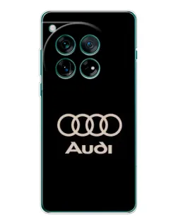 Чехол для OnePlus 12 с картинкой «Audi — золотой логотип»