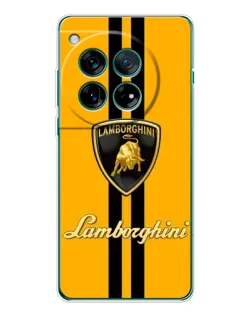 Чехол для OnePlus 12 с картинкой «Lamborghini Stripe желтый»