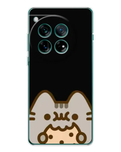 Чехол для OnePlus 12 с картинкой «Пушин на черном» Чехол для OnePlus 12 с картинкой «Пушин на черном»