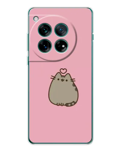 Чехол для OnePlus 12 с картинкой «Pusheen сердце» Чехол для OnePlus 12 с картинкой «Pusheen сердце»