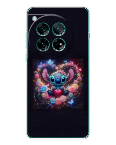 Чохол для OnePlus 12 з картинкою «Stitch у квітах»