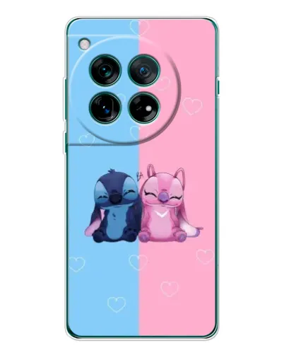 Чохол для OnePlus 12 з картинкою «Stitch та Angel Love»