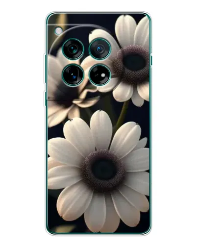 Чехол для OnePlus 12 с картинкой «Белые маргаритки макро» Чехол для OnePlus 12 с картинкой «Белые маргаритки макро»
