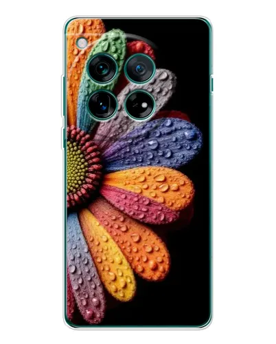 Чехол для OnePlus 12 с картинкой «Радужный цветок» Чехол для OnePlus 12 с картинкой «Радужный цветок»