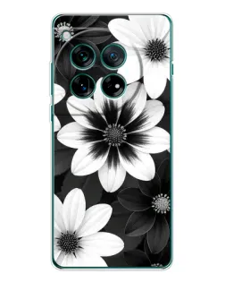 Чохол для OnePlus 12 з картинкою «Монохромні айстри»