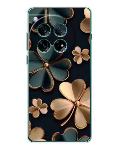 Чехол для OnePlus 12 с картинкой «Клевер в золоте» Чехол для OnePlus 12 с картинкой «Клевер в золоте»