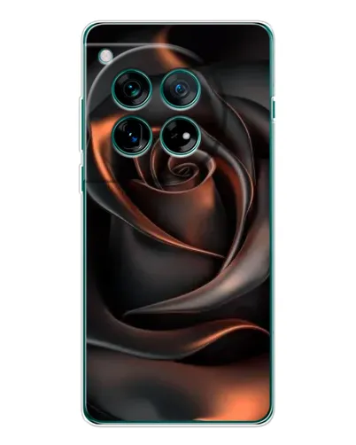 Чехол для OnePlus 12 с картинкой «Шелковая черная роза» Чехол для OnePlus 12 с картинкой «Шелковая черная роза»