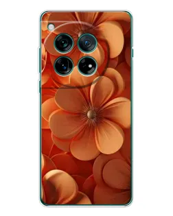 Чохол для OnePlus 12 з картинкою «Помаранчева макро квітка»
