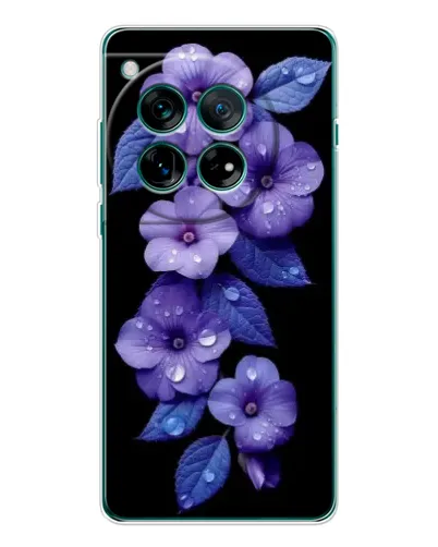 Чехол для OnePlus 12 с картинкой «Фиолетовые цветы с росою» Чехол для OnePlus 12 с картинкой «Фиолетовые цветы с росою»