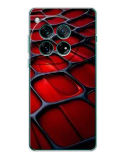 Чохол для OnePlus 12 з картинкою «Червона глянцева сітка»