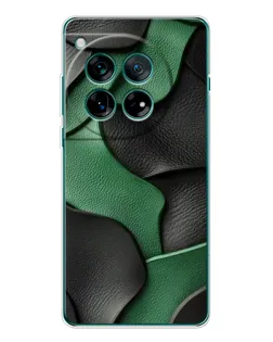 Чохол для OnePlus 12 з картинкою «Зелені шкіряні хвилі»