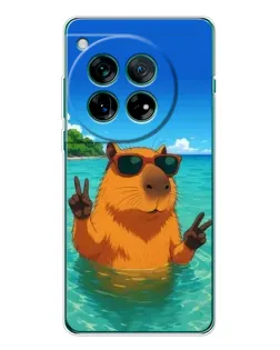 Чохол для OnePlus 12 з картинкою «Морська капібара»