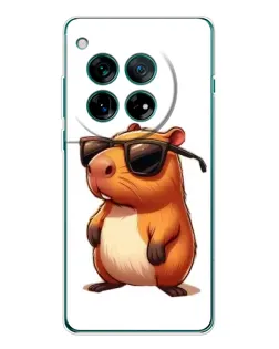 Чохол для OnePlus 12 з картинкою «Капібара в окулярах»