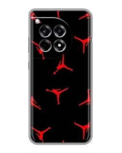 Чохол для OnePlus 12R з картинкою «Jordan Red Pattern»