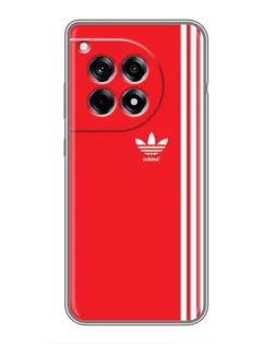 Чохол для OnePlus 12R з картинкою «Червоний мінімалізм Adidas»