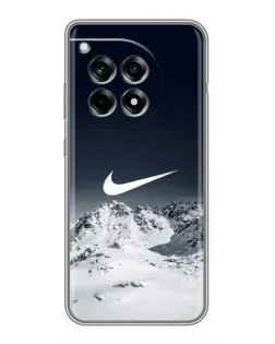 Чохол для OnePlus 12R з картинкою «Nike — зимові гори» Чохол для OnePlus 12R з картинкою «Nike — зимові гори»