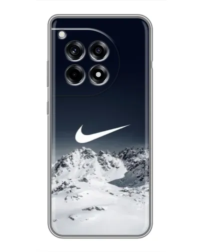 Чохол для OnePlus 12R з картинкою «Nike — зимові гори» Чохол для OnePlus 12R з картинкою «Nike — зимові гори»