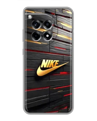 Чохол для OnePlus 12R з картинкою «Золотий Nike на металі» Чохол для OnePlus 12R з картинкою «Золотий Nike на металі»