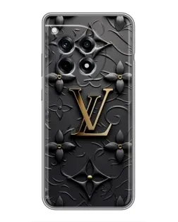 Чехол для OnePlus 12R с картинкой «Кожаная текстура LV»