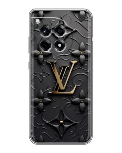 Чехол для OnePlus 12R с картинкой «Кожаная текстура LV»