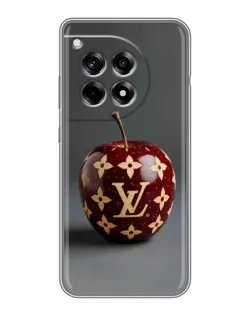 Чехол для OnePlus 12R с картинкой «Красное яблоко LV»