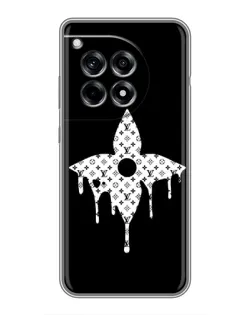 Чехол для OnePlus 12R с картинкой «Цветочная монограмма»