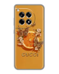 Чохол для OnePlus 12R з картинкою «Gucci — золоті метелики» Чохол для OnePlus 12R з картинкою «Gucci — золоті метелики»
