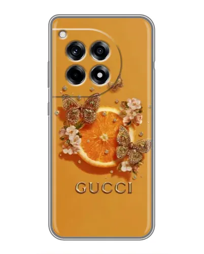 Чохол для OnePlus 12R з картинкою «Gucci — золоті метелики» Чохол для OnePlus 12R з картинкою «Gucci — золоті метелики»