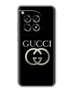 Чохол для OnePlus 12R з картинкою «Gucci — золото на чорному» Чохол для OnePlus 12R з картинкою «Gucci — золото на чорному»