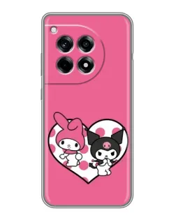 Чохол для OnePlus 12R з картинкою «Kuromi та My Melody» Чохол для OnePlus 12R з картинкою «Kuromi та My Melody»
