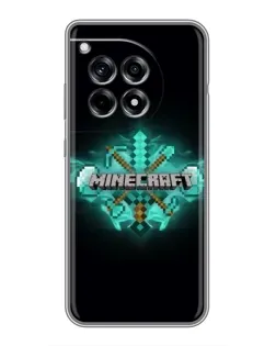 Чохол для OnePlus 12R з картинкою «Minecraft Diamond лого»