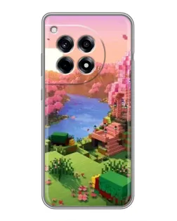 Чохол для OnePlus 12R з картинкою «Рожеве дерево Minecraft»
