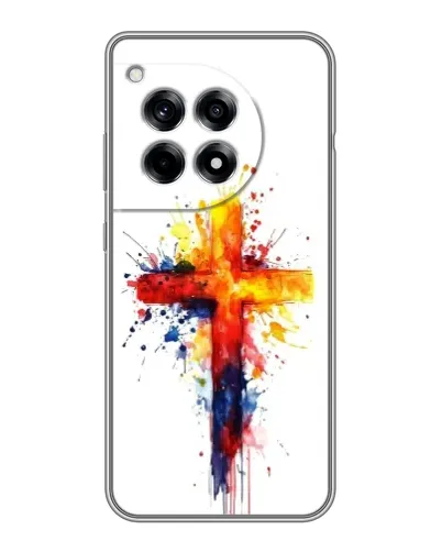 Чохол для OnePlus 12R з картинкою «Акварельний хрест»