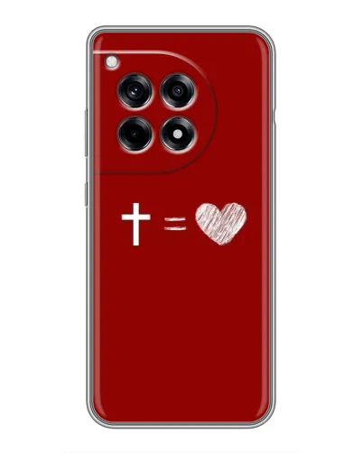 Чехол для OnePlus 12R с картинкой «Уравнение любви» Чехол для OnePlus 12R с картинкой «Уравнение любви»