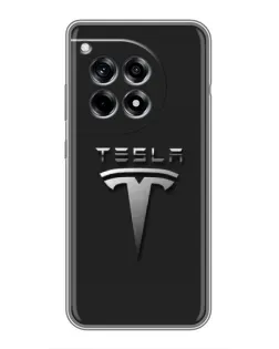 Чохол для OnePlus 12R з картинкою «Сталевий логотип Tesla» Чохол для OnePlus 12R з картинкою «Сталевий логотип Tesla»