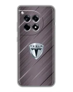 Чохол для OnePlus 12R з картинкою «Металева текстура Tesla» Чохол для OnePlus 12R з картинкою «Металева текстура Tesla»