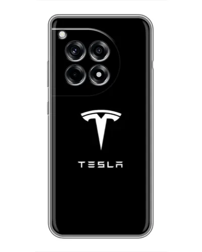 Чохол для OnePlus 12R з картинкою «Tesla White Logo» Чохол для OnePlus 12R з картинкою «Tesla White Logo»