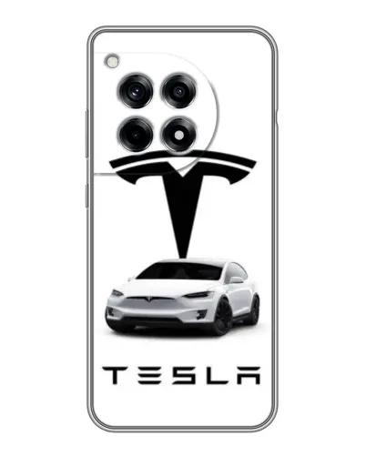 Чохол для OnePlus 12R з картинкою «Tesla White Style» Чохол для OnePlus 12R з картинкою «Tesla White Style»