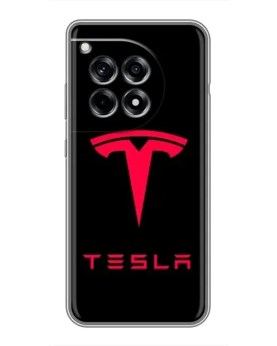 Чохол для OnePlus 12R з картинкою «Tesla Red Logo» Чохол для OnePlus 12R з картинкою «Tesla Red Logo»