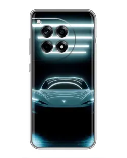 Чохол для OnePlus 12R з картинкою «Tesla в неоні» Чохол для OnePlus 12R з картинкою «Tesla в неоні»
