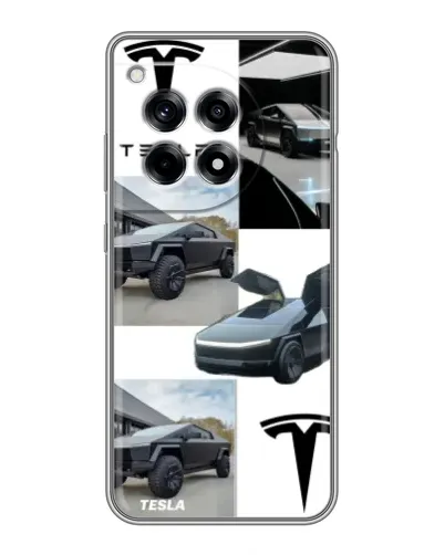 Чохол для OnePlus 12R з картинкою «Колаж Cybertruck Tesla» Чохол для OnePlus 12R з картинкою «Колаж Cybertruck Tesla»