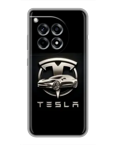 Чохол для OnePlus 12R з картинкою «Tesla — срібне авто» Чохол для OnePlus 12R з картинкою «Tesla — срібне авто»