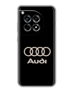 Чохол для OnePlus 12R з картинкою «Audi — золотий логотип» Чохол для OnePlus 12R з картинкою «Audi — золотий логотип»