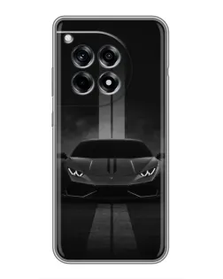 Чехол для OnePlus 12R с картинкой «Lamborghini симметрия дорог»