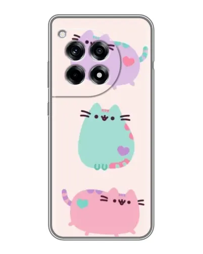 Чохол для OnePlus 12R з картинкою «Pusheen тріо» Чохол для OnePlus 12R з картинкою «Pusheen тріо»