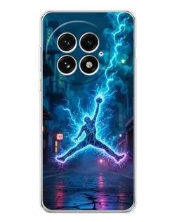 Чехол для OnePlus 13 с картинкой «Jordan Gold Jumpman»